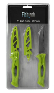 Fishtech 4" Bait Knife - 2 pce Value Pack