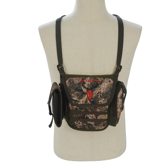 HUNTERRA BINO & RF EXTREME CADDY HARNESS IN BOULDER TERRIAN CAMO PATTERN
