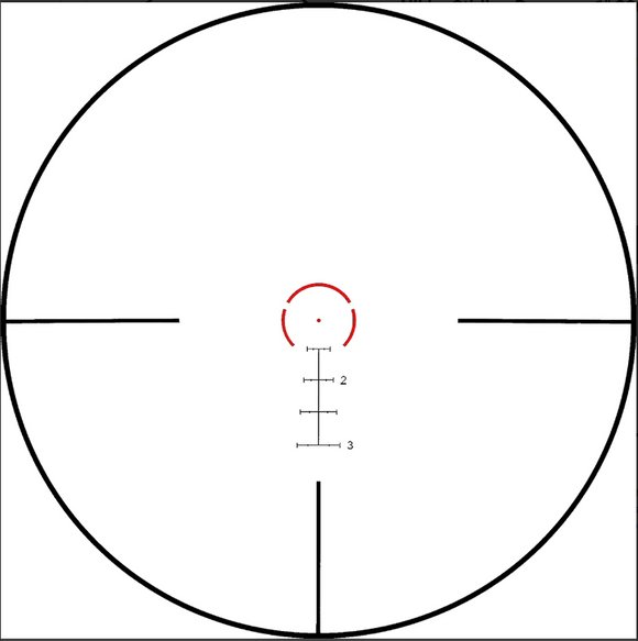 NIKKO STIRLING SCOPE: PANAMAX 3-9X40 300BLK BLACKOUT RETICLE SCOPE