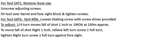 Enfield U.S. M17 Front Sight Adjusting Tool
