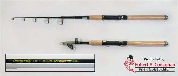 Dragonfly Telescopic Spin Rod - 2.10 m