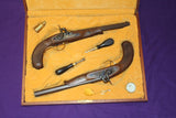 Pedersoli Set 2x Continental Duelling Pistols percussion model with case .45